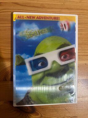 Shrek 3-D (DVD) With 4 Glasses Lenticular Cover Used Good Condition $10